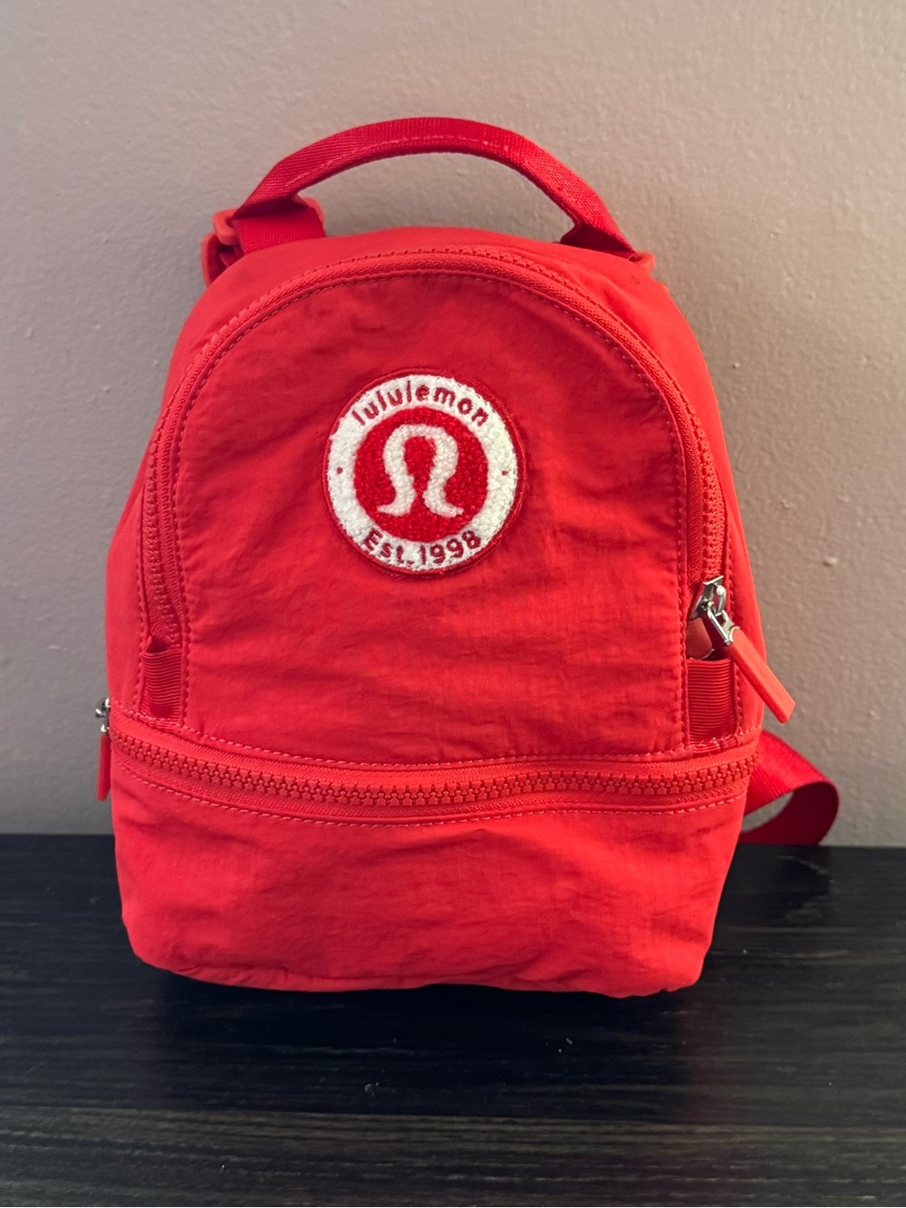 lululemon athletica Bright Red Mini Backpack